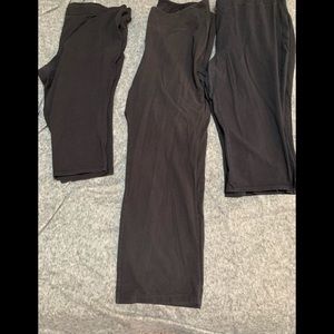 1 Yoga pants & 2 pairs capris *used*